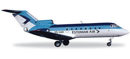 Das Flugzeug Yak-40 Estonian Air